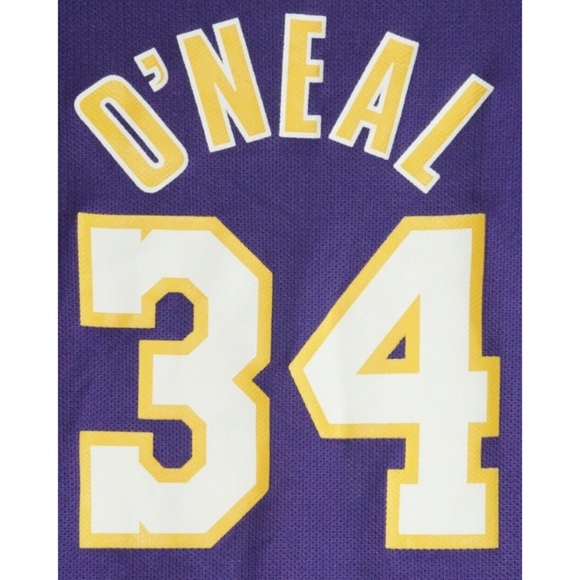 Los Angeles Lakers Shaq O'Neal Vintage Jersey XL - Picture 8 of 9